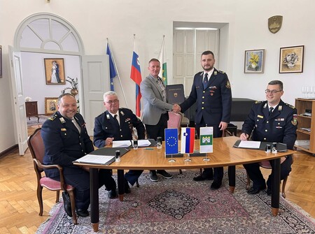 Župan Samo Rajšp in predsednik PDG Fram Adriano Goričan